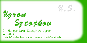 ugron sztojkov business card